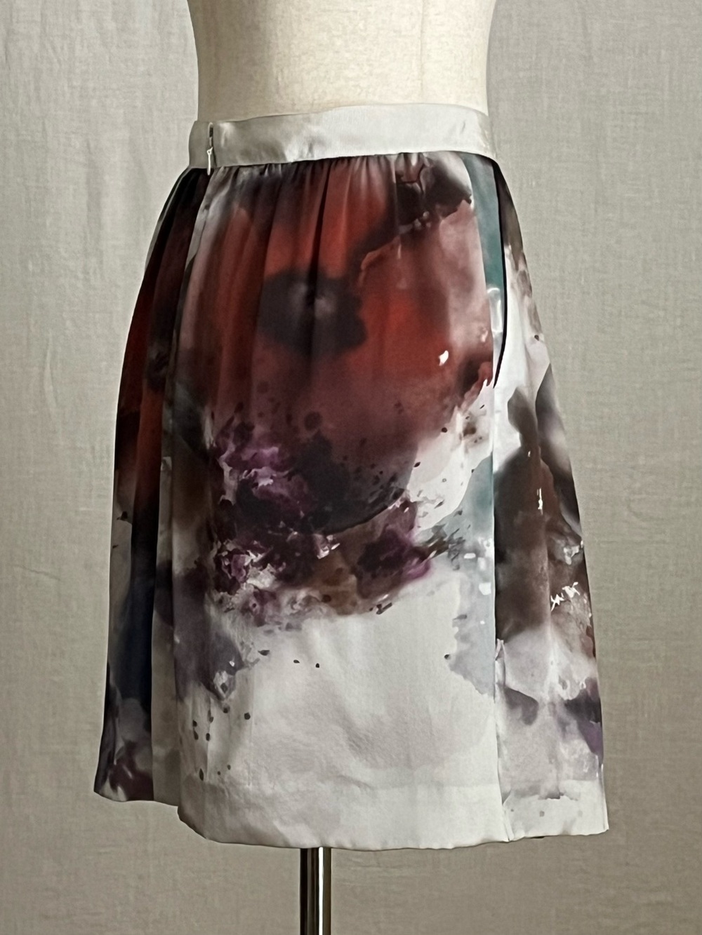 Cluny - Silk Mini Skirt - M - Picture 4 of 14